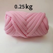 목도리 실 손뜨개 손 뜨개질용 두꺼운 슈퍼 부피가 큰 원사 1KG 크로셰 뜨개질 부드러운 면화 DIY 팔 담요용 로빙 스피닝 232895, 0.25kg 핑크