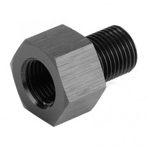 18in NPT 암-M10x1.0 수 감속기 오일 압력 게이지 어댑터 교체 검정색 양극산화처리 알루미늄 자동차 액세, 한개옵션0
