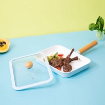 마이템 도노 인덕션 쿡웨어 28cm사각그릴팬, 소다_28cm사각그릴팬