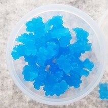 (T-580) 8x13mm 젤리곰 블루(약15g/약60개)슬라임파츠