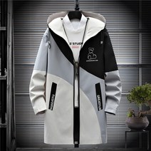 Cold Fly 남성 봄가을 캐주얼 코디 하프 트렌치 자켓 코트