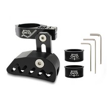 MUQZI 자전거 체인 가이드 단일 크랭크 셋 안티 드롭 고정 기어 자전거 안정기 패드가있는 교체 텐셔너 블랙, 아니 01