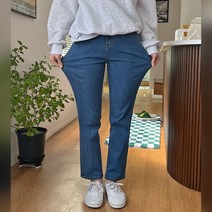 셀디스 속밴딩 일자청바지