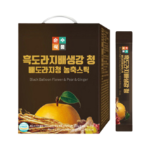 흑 도라지 배 생강 청 스틱 실속형 100포 선물용 패키지 배도라지청 진액, 흑 도라지 배 생강 청 스틱 실속
