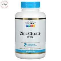 21st Century 시트르산 아연 50 mg 360정