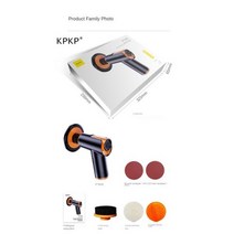 자동차광택기 무선 듀얼 광택기 KPKP-100W 차량 가정용 버핑 왁싱 기계 1800rpm 속도 조절 가능 폴리싱 머신 충전식 배터리, 블랙 KPKP029
