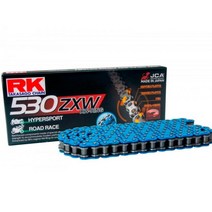 RK CHAIN ( 530ZXW ) 530 블루 체인 XW링 120링크 탑모델 BLUECHAIN ( 750cc ~ 1400cc ) 일본생산