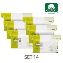 베베솜 순면100% 프리미엄 아기 건티슈 SET 14, SET14-100매6개