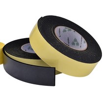 1mm 3mm 5mm 두께 검은 색 폼 스폰지 고무 스트립 테이프 방수 단면 접착제 충돌 방지 창 도어 씰, 40mm_thickness 1mm-10M