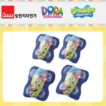 [삼천리]어린이 자전거 킥보드 스폰지밥 무릎 팔꿈치 보호대_블루, 단품