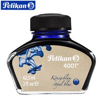 만년필 독일 수입 PELIKAN 배리 킹 4001 채묵 틀리다 탄소 잉크 아니 펜을 잡다 빅 병 1760430421, 궁중 블루 (62.5ml )