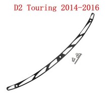 오토바이윈드스크린 윈드 스크린 오토바이 앞 유리 트림 블랙크롬 할리 투어링 일렉트-998, Trim D2 2014-2016