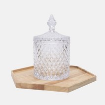 불꽃크리스탈 투명 캔들용기 (600ml)