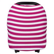 모유 수유 가리개 커버 다기능 스트라이프 아기 수건 카시트 캐노피 카시트 어머니 면화