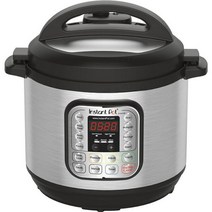 Instant Pot 인스턴트 냄비 IPDUO80 8Qt 7in1 다중 사용 프로그래밍 가능 압력 조리기 밥솥 슬라이버 블랙