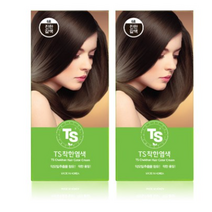 TS 착한염색 1제 60g + 2제 60g 세트, 5호 자연흑갈색, 7개