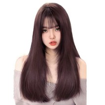 이쁘다샵 가발위드 긴머리 부분가발 슬림 스트레이트 3피스 세트, 초콜릿브라운45cm, 1개