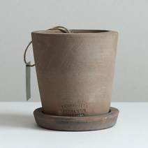 베트남 수제토분 테라노리 테라코타 컵형 모던 인테리어 화분_모카 살구 3size, 모카