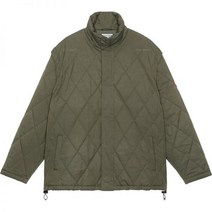 카브엠트 Cav Empt 디태치 슬리브 퀼트 재킷 그린