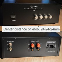베이스앰프 270102265mm 전력 증폭기 섀시 인클로저 고음 중음 저음 조정 mp3 hifi 증폭기 오디오 쉘 케이스, a