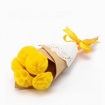 미니 종이꽃 만들기 키트 졸업 학예회 선물(옐로우), 상세페이지 참조