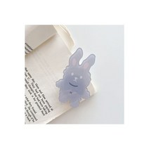 귀여운그립톡 투명 캐릭터 귀여운 우정그립톡 그립톡 포인트 톡, 정면 스트레이트 그레이 팬텀 토
