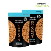 원더풀 아몬드 무염, 400g, 2개