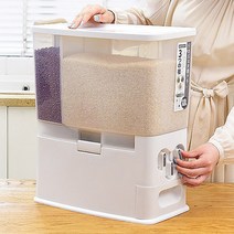 스텔라룸 완전 밀폐 계량 쌀통 잡곡통 동시보관 13kg