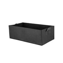특대형 큰 화분 대형 분갈이 실내 야외 야채 정원 텃밭 부직포 사각 가방 60*20cm, M, BLACK