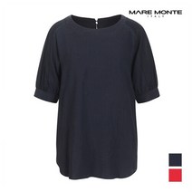 [마레몬떼] 여성 심플 벌룬 반팔 블라우스_M196MBL66P0
