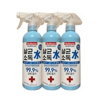 해피유니몰 불스원 살균소독수 냄새제거 스프레이 500ml, 3개
