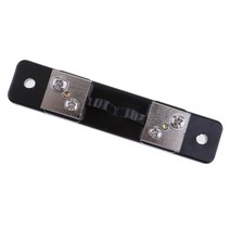 SJSHOP 전류계 전류계 용 2X 10A 75mV DC 아날로그 전류 분배기 션트 저항, 블랙, 플라스틱