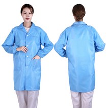 베가 방진복 Y카라 사파리 제전복 무진복 상의 크린룸, L, 화이트, 1개