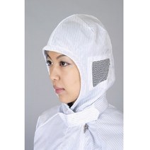 반도체 고청정 크린룸 마스크형 제전모자 방진모 통기성 HACCP 해썹, 화이트, 2XL