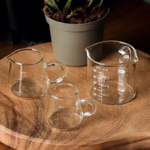 홈카페 미니 유리 에스프레소잔 계량컵 샷잔 시럽잔 2P, 샷잔 (소 40ml 2p)