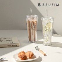[쓰임] 해피니스 아이스 텀블러 500ml (2color), 스마일, 1개