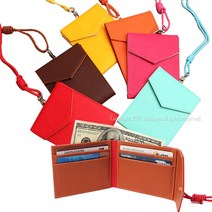 여자 목걸이 카드 지갑 지페수납 반지갑 얇은지갑