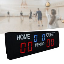 전자점수판 축구작전판 점수판 휴대용 점수 판 디지털 전자 벽 마운트 LED 보드 농구 운동복 배드민턴 하키