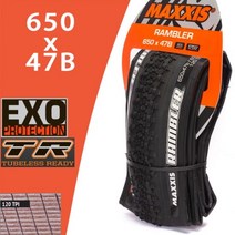 MAXXIS-램블러 튜브리스 700x3 8C/40C/45C/50C 650x47B 27.5, 650x47B EXO TR