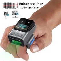 QR바코드스캐너 무선 블루투스 택배 바코드스캐너 QR Eyoyo 2D 링 바코드 스크린 미니 웨어러블 손가락 스캐너, 3.Enhanced Plus