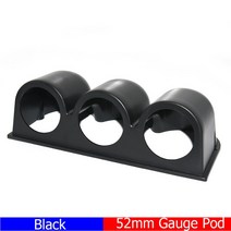 2;52mm 자동차 차량용 디지털 터보 부스트 게이지 PSI 바 수온 오일 온도 압력 전압계 EGT 타코미터 RPM 12, 14 Triple Gauge Holder