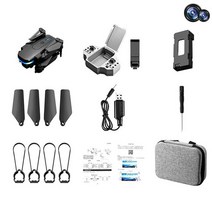 촬영용드론 입문용드론 드론 ky910 mini drone with dual camera, 1-푸른