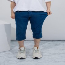 남자 라인포인트 7부 청바지 3컬러
