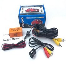 지게차후방감지기 굴삭기 후방경보기 5 인치 자동차 미러 모니터 시각 주차 레이더 시스템 비비 알람 8 센서 전면 카메라 IR 후면 보기 세트 지원, Rear view Camera+White Sensors