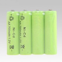 야외 거터 정원용 NI-CD 충전식 배터리 LED 태양광 램프 장난감 원격 제어 2A 셀 1.2V AA 700mAh 4 개