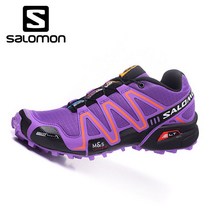 Salomon Speed Cross살로몬 트레킹화 런닝화 등산화 전술화 운동화 통풍 트레일 런닝화 미끄럼 방지 신발 통기성 생활방수 골프화 슬립온 여성용 여성용 자색