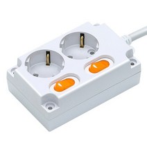 Point 포인트 개별스위치 2구 16A [길이 - 1.5M 3M 5M 10M], 10M