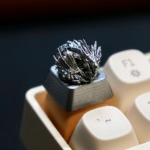 키보드 키캡 NUO 골드 드래곤 기계식 키보드 keycap 단일 예술 성격 커스텀 제작 크리 에이 티브 수지 esc 키보드 캡 예쁜 키보드, 1. 흰색