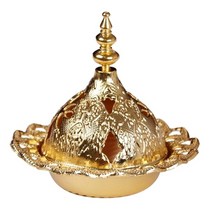 향로 촛대 청동 제사 제기 제례용 향대 작은 향 버너 금속 철 고급 중공 아랍 스타일 홀더, 탑