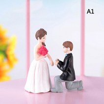 미니어처 연인 커플 미니 인형 DIY 테라리움 요정 정원 장식 발렌타인데이 선물 홈 액세서리 2 개/세트, [18] 18